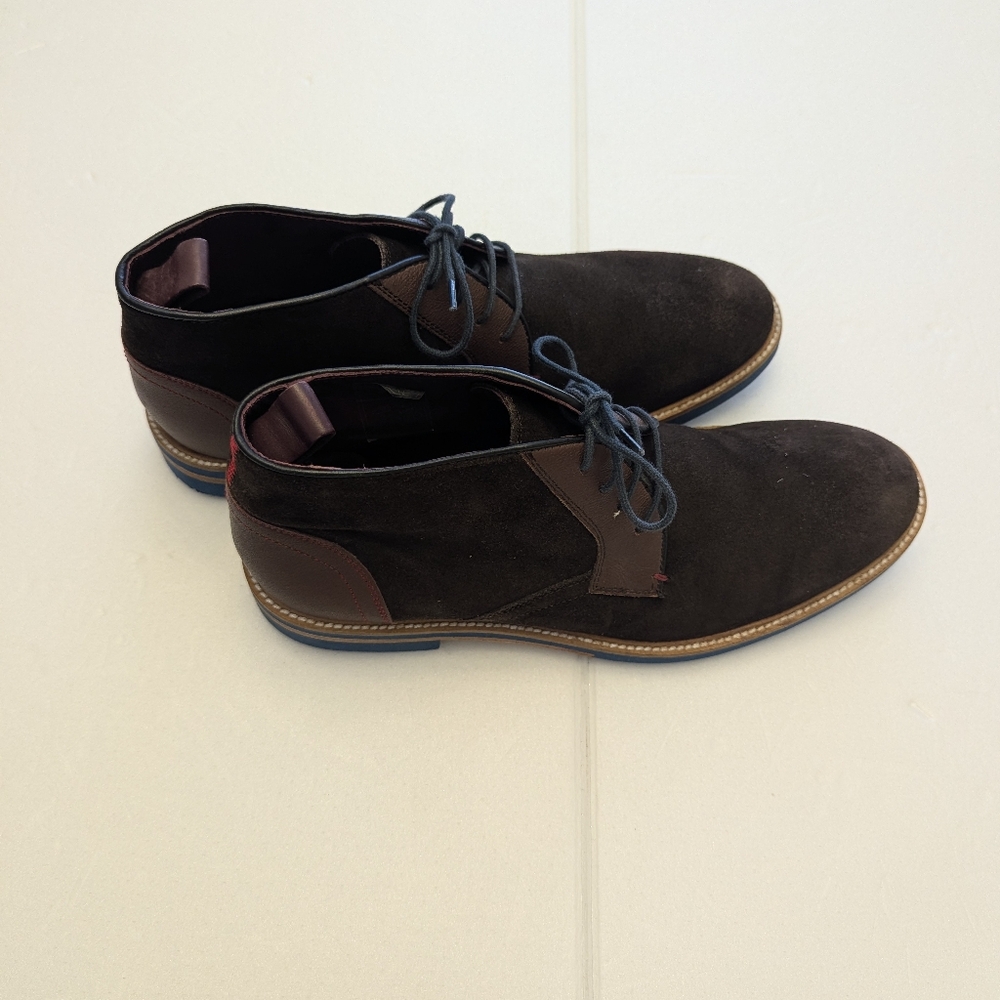 Ted Baker London Challen Brown Suede Chukka Boots Size 9 - Picture 5 of 6